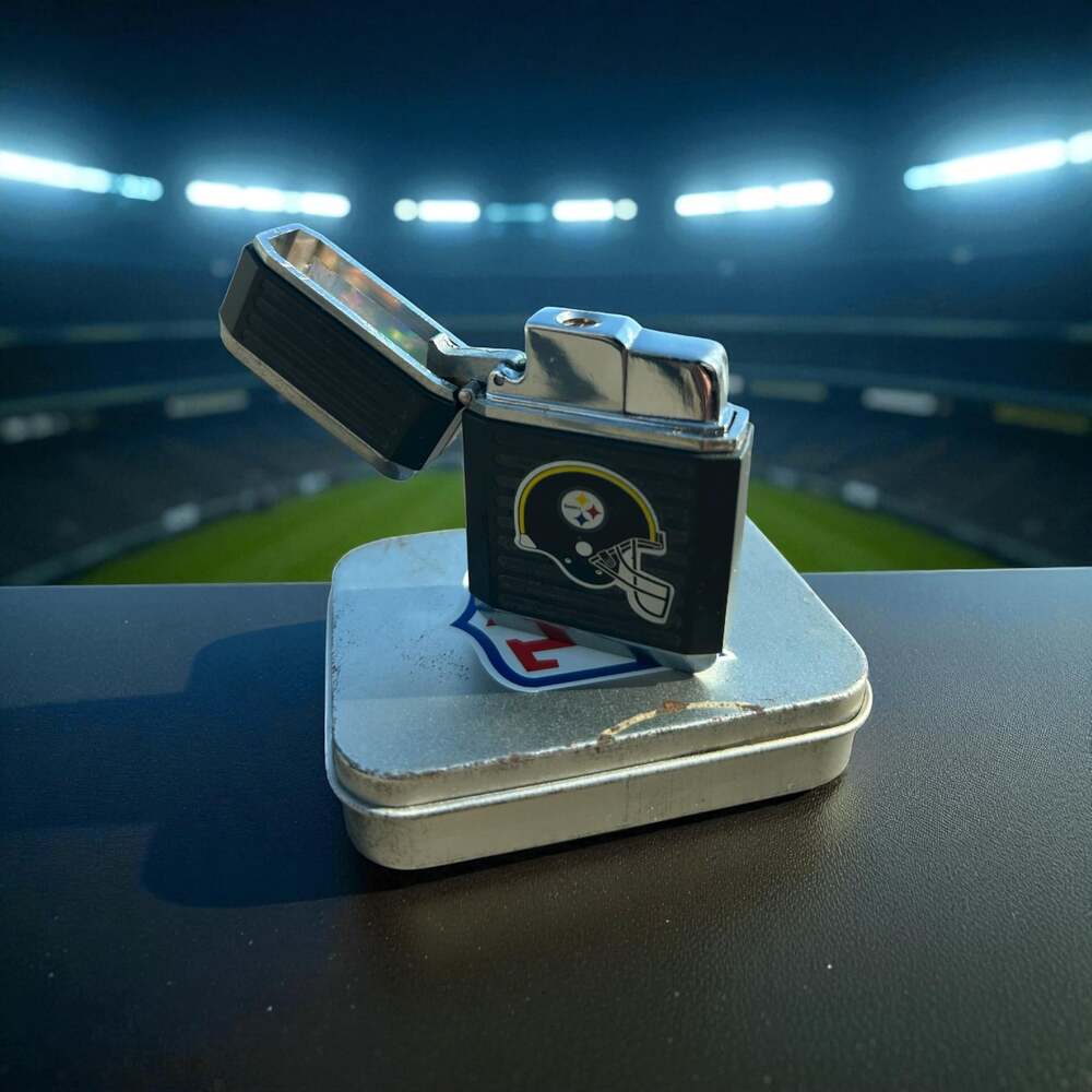 NFL Pittsburgh Steelers Windproof Refillable Butane Torch Lighter w/Gi – ,